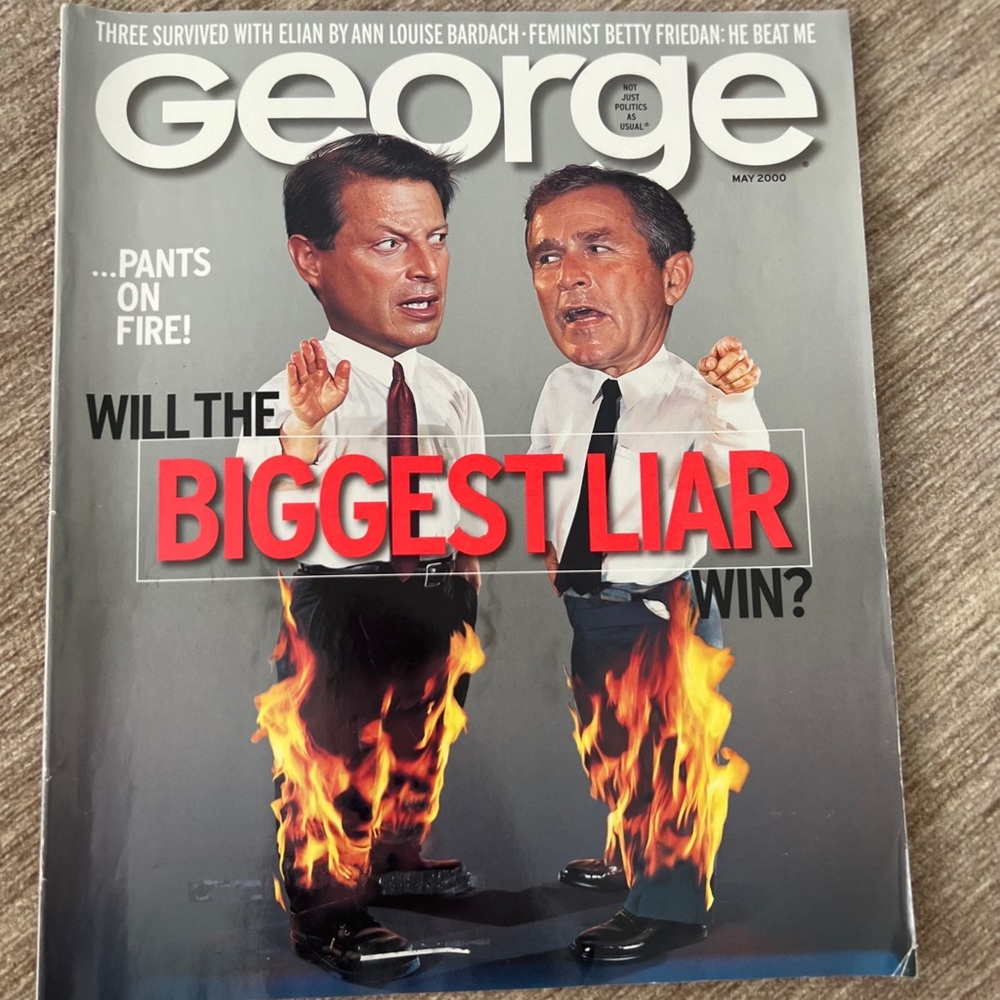 George Magazine with Al Gore and George Bush